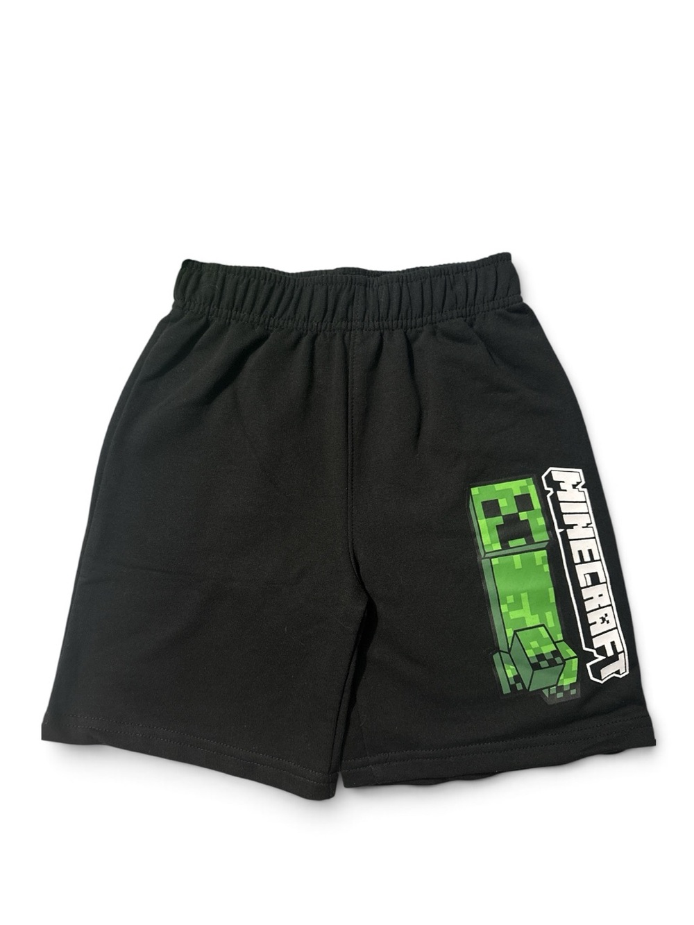 Minecraft Black Kids Shorts with black Graphic cap